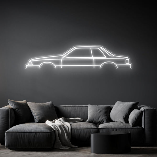 Mustang Notch Back 1993 Neon Silhouette