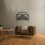 Healey 3000 MkIII 1965 Front Silhouette Metal Wall Art