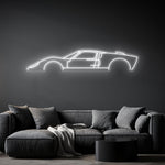 GT-40 Neon Silhouette
