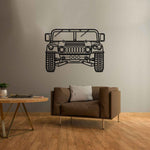 H1 Front Silhouette Metal Wall Art