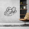 La Angle Silhouette Metal Wall Art