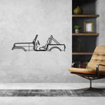 CJ7 1986 Classic Silhouette Metal Wall Art