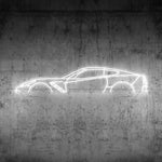 Corvette C7 Neon Silhouette