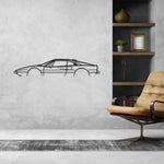 208 GTB Turbo Classic Silhouette Metal Wall Art