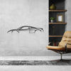 458 Italia Classic Silhouette Metal Wall Art