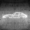 E Type Coupe Neon Silhouette