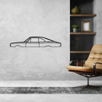 Commodore Rekord Coupe 1970 Classic Silhouette Metal Wall Art