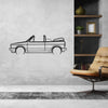 Golf 1 Sportline Cabriolet Detailed Silhouette Metal Wall Art