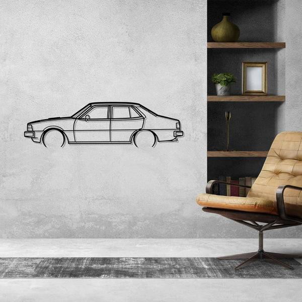 Sigma 1981 Turbo Detailed Silhouette Metal Wall Art