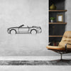 Mustang GT 2010 Cabrio Detailed Silhouette Metal Wall Art