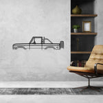 Bronco 1973 Classic Silhouette Metal Wall Art