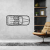RZ 1992 Top Metal Silhouette Wall Art