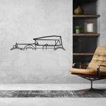 20/40 Tourer 1924 Classic Silhouette Metal Wall Art