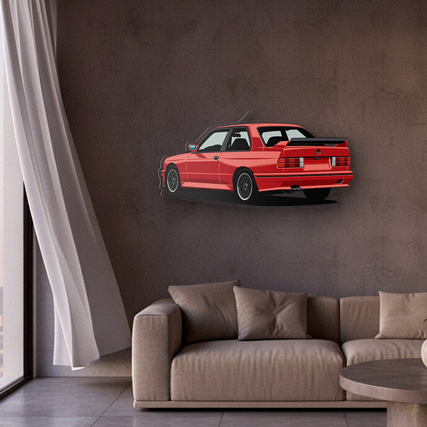 M3 E30 Back Angle Acrylic Print