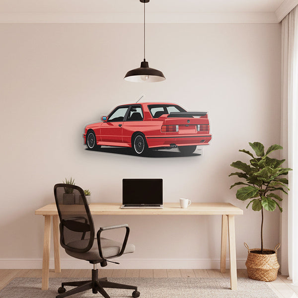 M3 E30 Back Angle Acrylic Print