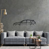 Impreza WRX STI GR Classic Silhouette Metal Wall Art