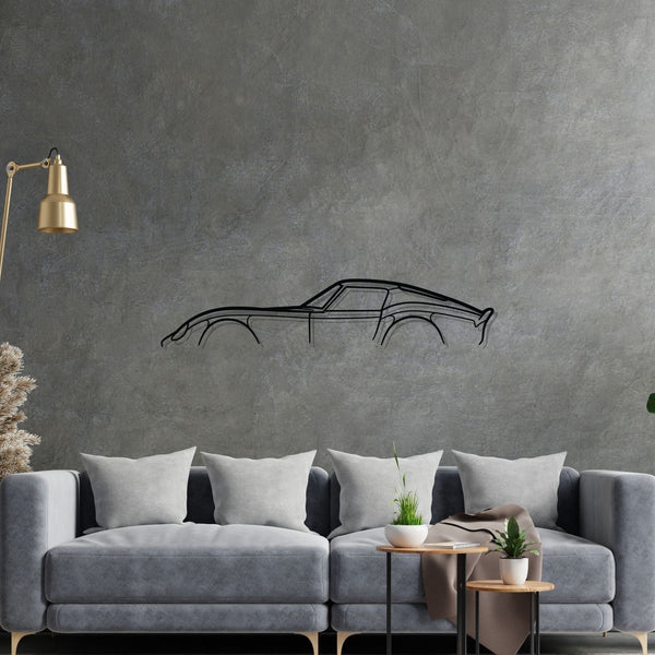 250 GTO Classic Silhouette Metal Wall Art