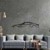 Aston Vantage 2020 Classic Silhouette Metal Wall Art