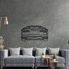 C8 Back Silhouette Metal Wall Art