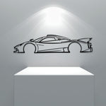 Huayra R Classic Silhouette Metal Wall Art