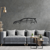 Golf 8 R Classic Silhouette Metal Wall Art