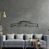 Bel Air 1955 Classic Silhouette Metal Wall Art