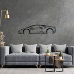 Huracan Detailed Silhouette Metal Wall Art