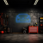 GT86 Front Neon Silhouette