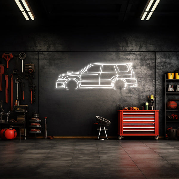 Forester 2004 Neon Silhouette