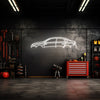 RS3 2022 Sedan Neon Silhouette