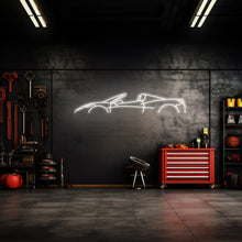 458 Spider Neon Silhouette