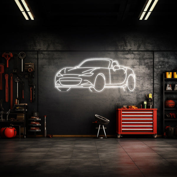 MX5 Angle Neon Silhouette