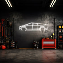 Cybertruck Neon Silhouette