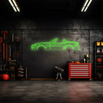 Spider Abarth Neon Silhouette