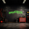 Mustang Fastback 1969 Neon Silhouette