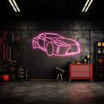 LC500 Angle Neon Silhouette