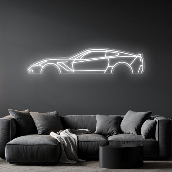 Corvette C7 Z06 Neon Silhouette