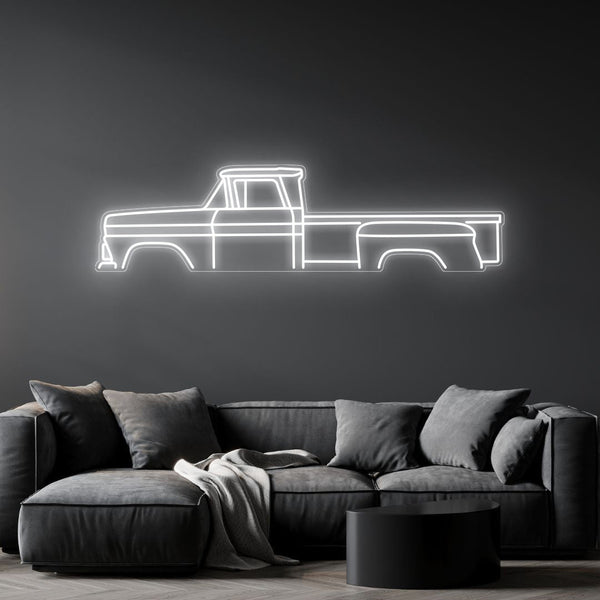 1960 Pickup Neon Silhouette