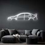 Lancer Evo X Neon Silhouette