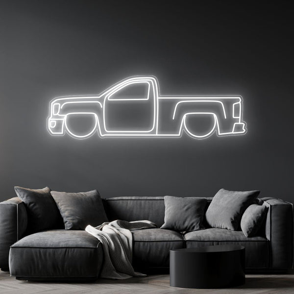 Sierra 1500 Neon Silhouette