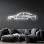 E34 M5 Neon Silhouette