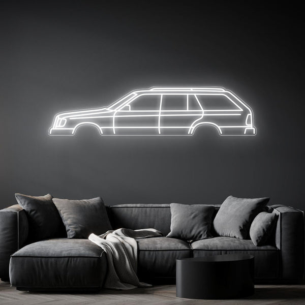 W124 Wagon Neon Silhouette