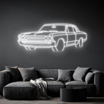 Chevelle 1967 Angle Neon Silhouette