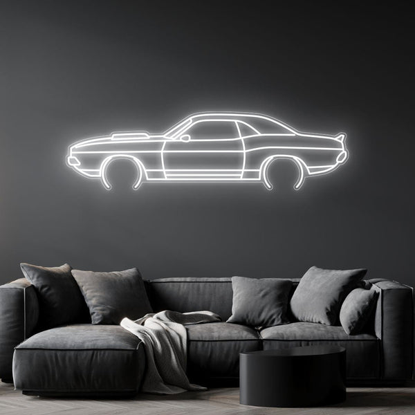 Challenger 1970 TA Neon Silhouette