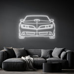 Trans Am Front Neon Silhouette
