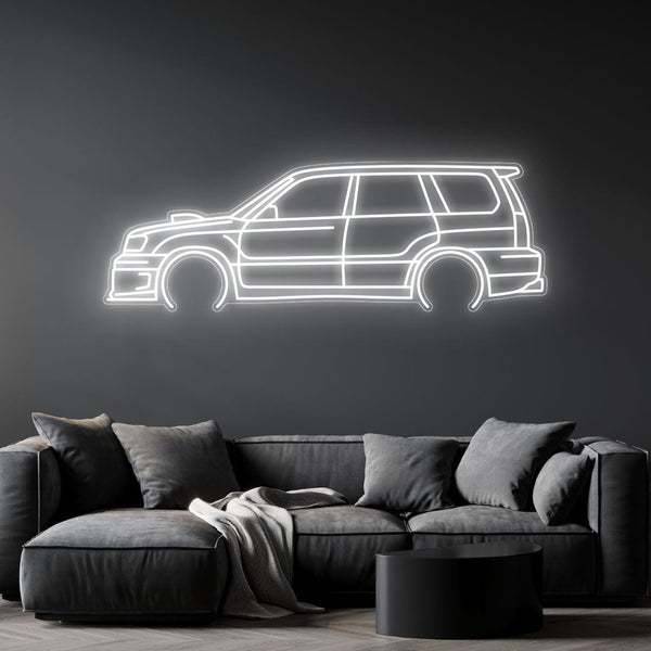 Forester 2004 Neon Silhouette