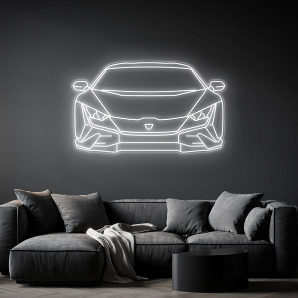 Huracan Tecnica Front Neon Silhouette