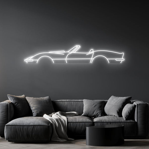 Corvette C3 1970 Neon Silhouette