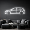 Golf 8 Neon Silhouette
