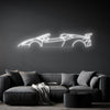 Huracan Spider Neon Silhouette